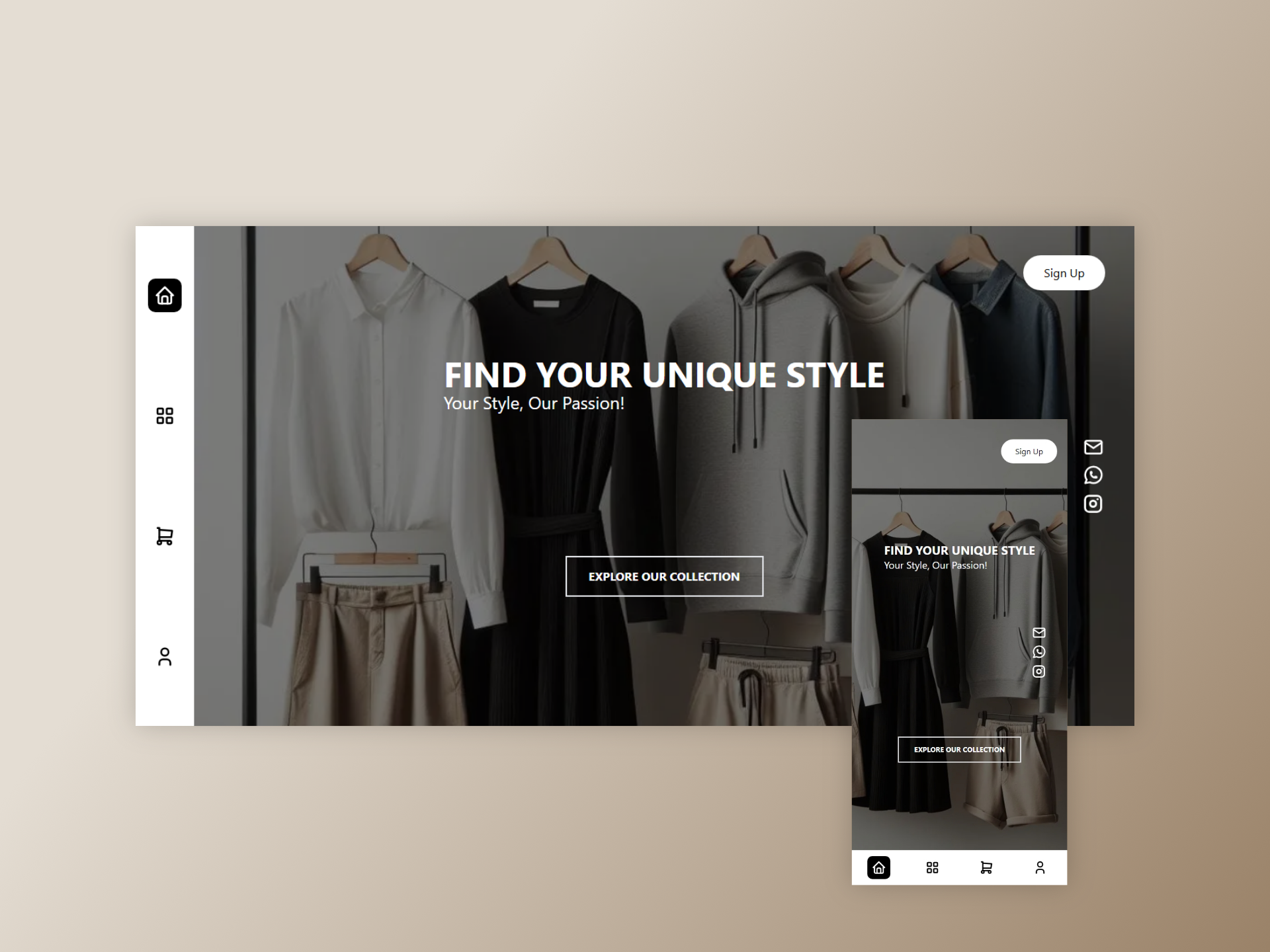 E-commerce de ropa urbana — Plantilla de tienda online