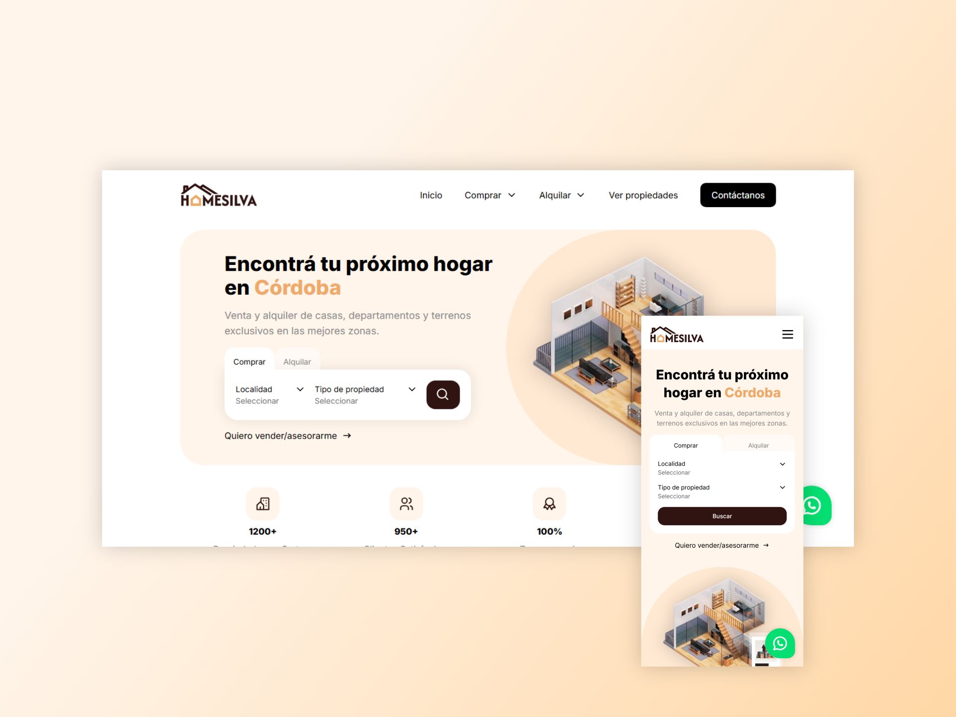HomeSilva — Web para inmobiliaria