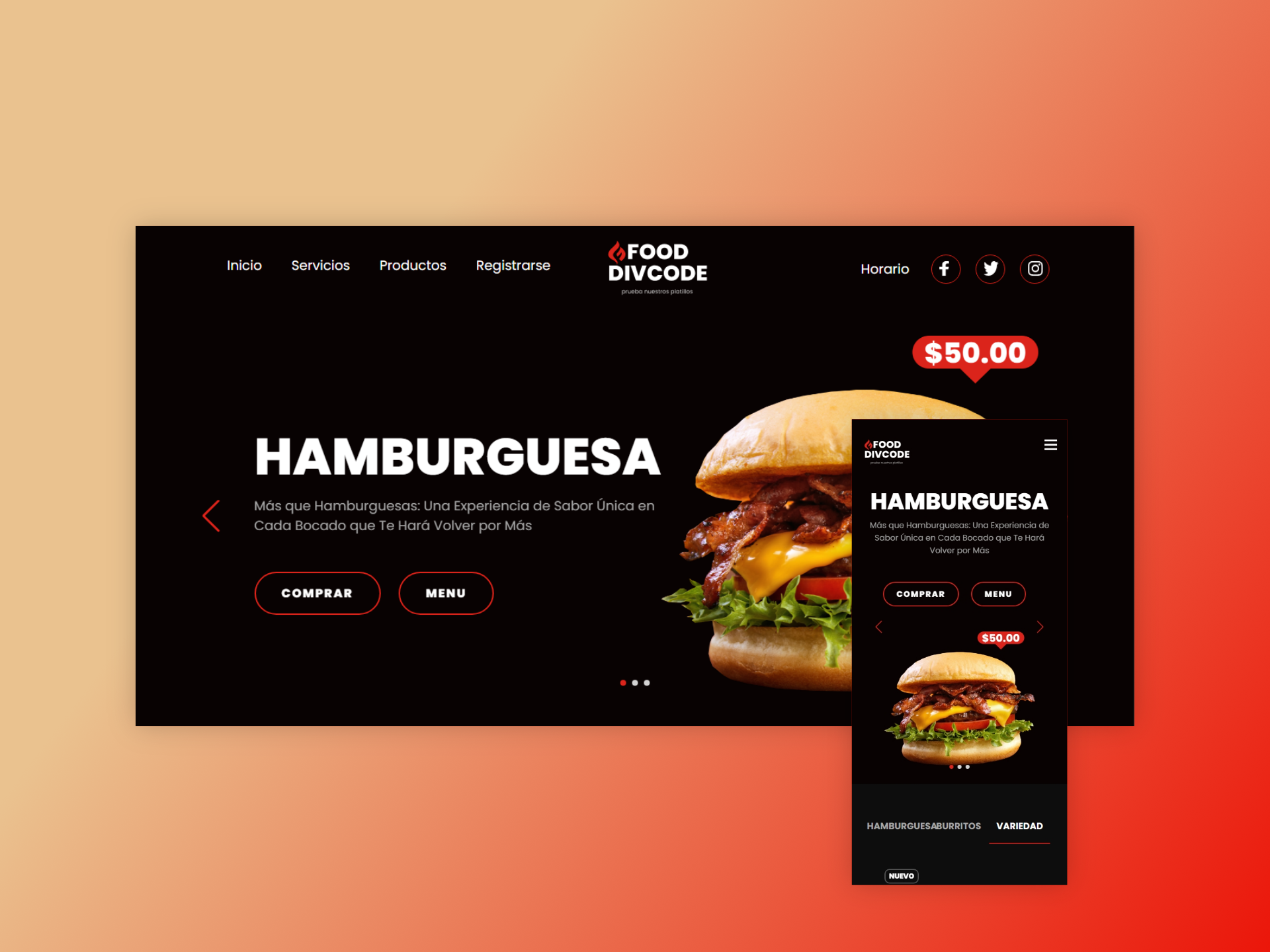 Foodie Fusion — Web para restaurante